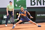 Damir Dzumhur pictured at the 2025 French Open | Image Source: Getty